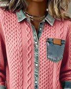 Juliane | Knitted Denim Sweater