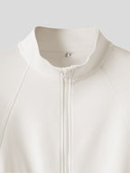 Modal Blend Double Zip Long Sleeve Tee