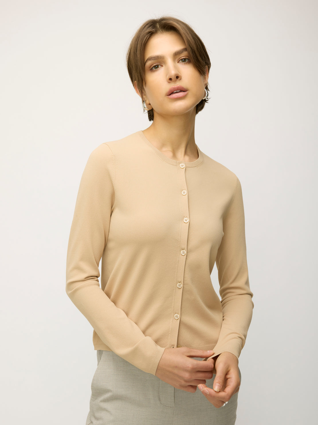 Farrah Fitted Sweater Cardigan