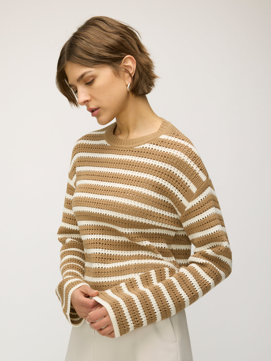 Crawford Relaxed Crochet Crew