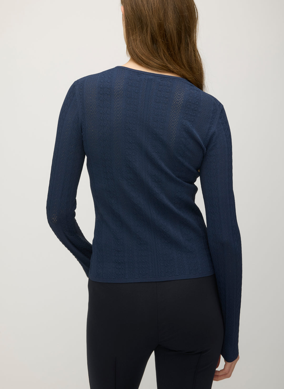 Farrah Slim Fit Long Sleeve Crewneck Sweater