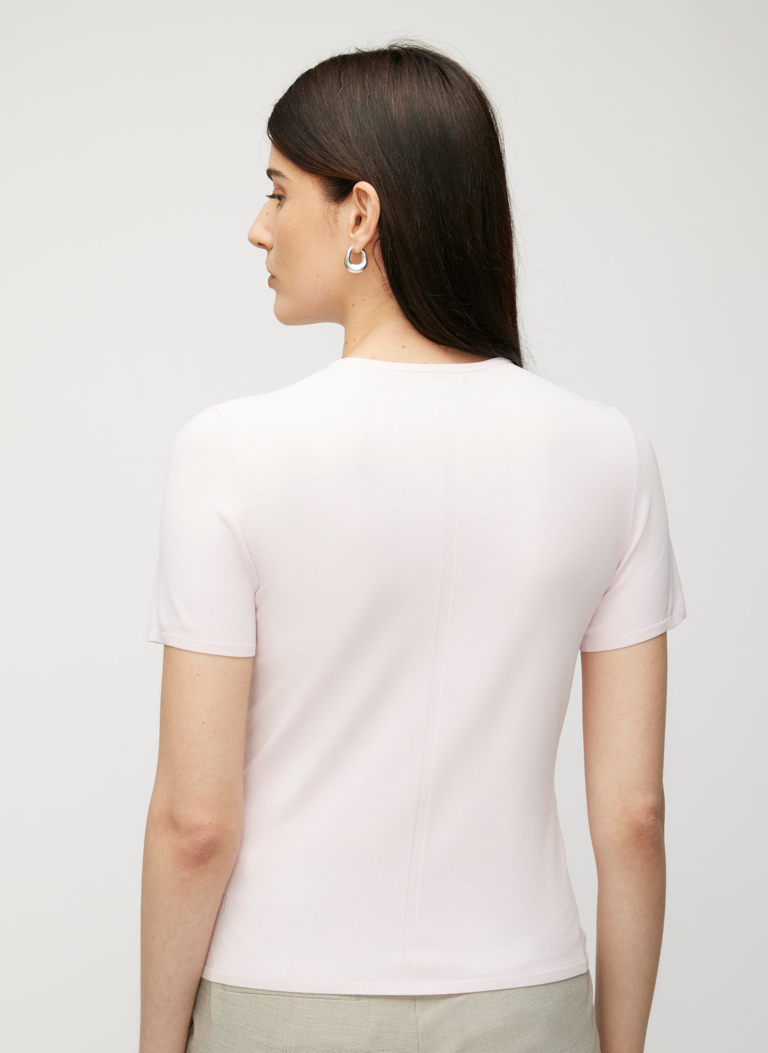 Farrah Slim Fit Short Sleeve Crewneck Sweater