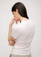 Farrah Slim Fit Short Sleeve Crewneck Sweater