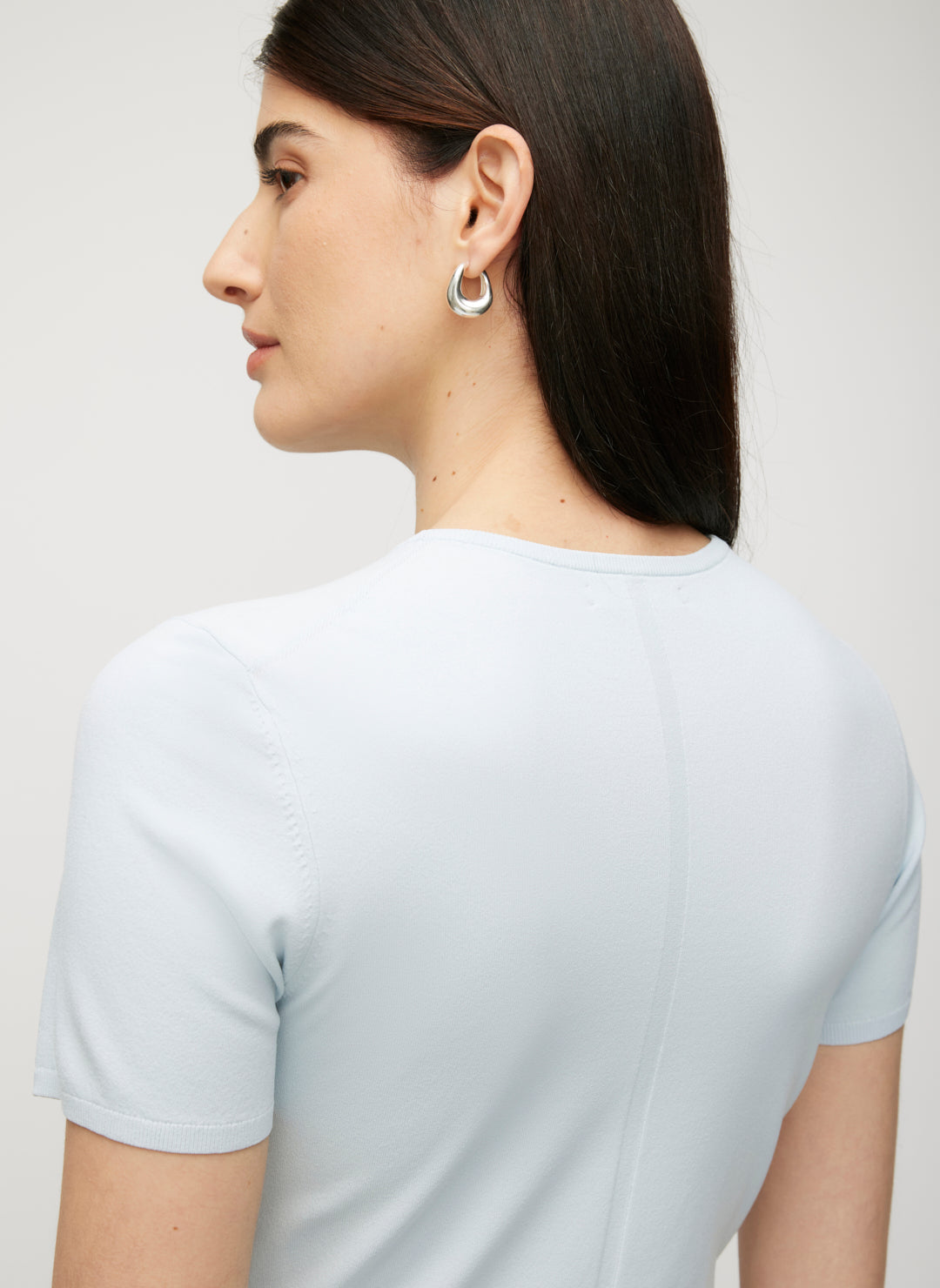 Farrah Slim Fit Short Sleeve Crewneck Sweater