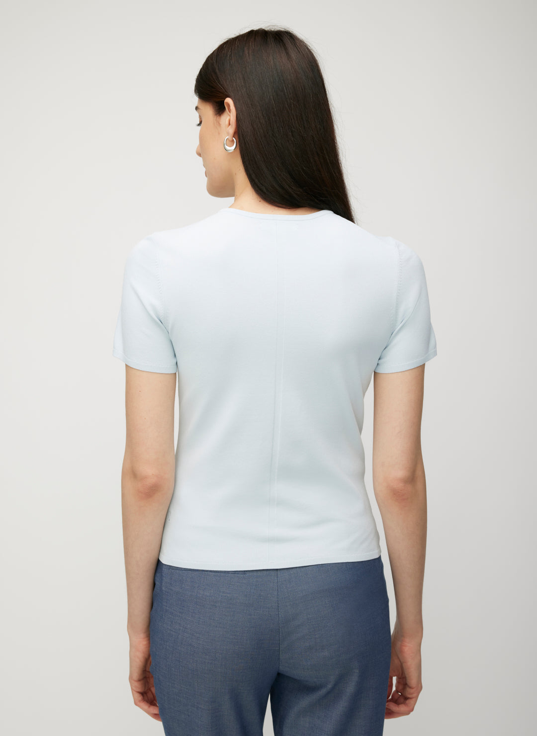 Farrah Slim Fit Short Sleeve Crewneck Sweater
