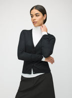 Silk Cashmere Cardigan Sweater