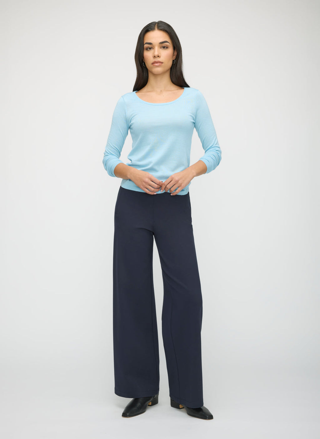 Silk Cashmere Scoopneck Sweater