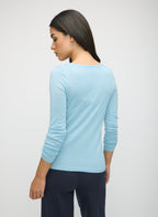 Silk Cashmere Scoopneck Sweater