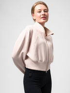 Modal Blend Double Zip Long Sleeve Tee