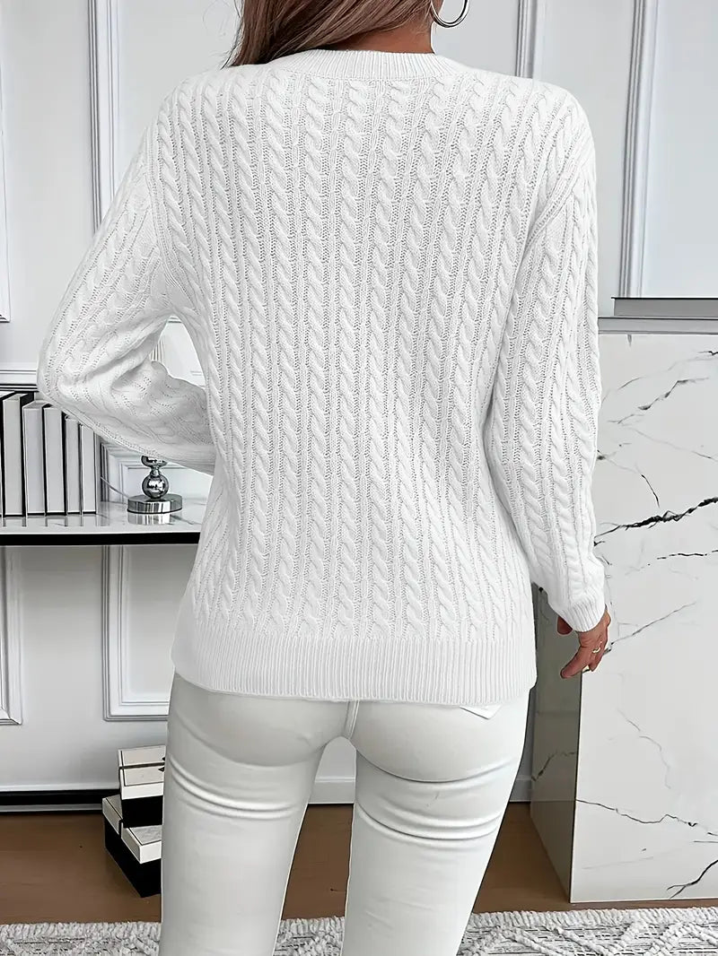 Evelyn | Cable Knit Sweater